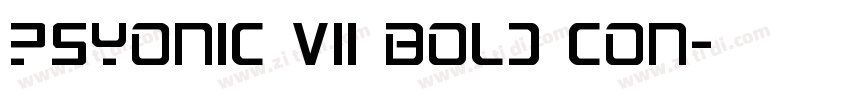 PsYonic VII Bold Con字体转换